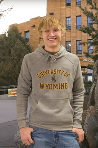 Champion® Distressed Fleece University of Wyoming Hood