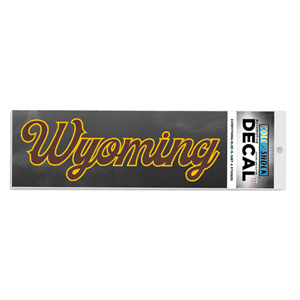 CDI Corp. Colorshock™ Script Wyoming Car Decal - main view