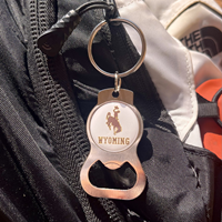 Neil Enterprises® Bucking Horse Wyoming Bottle Opener Keychain