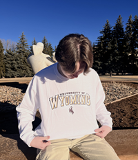 CI Sport® Two-Colored Embroidered University of Wyoming Crew