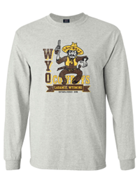 MV Sport® Tee L/S WYO Vintage Pistol Pete Breaking Through