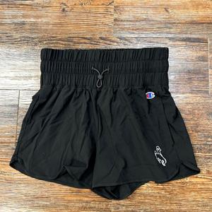 Champion® Women's High Waisted Woven Shorts Bucking Horse Outline