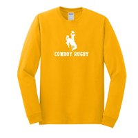 Tee L/S Bucking Horse Over Cowboy Rugby