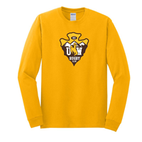 Tee L/S UW Rugby Club Arrowhead -  gold