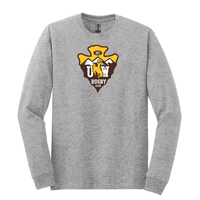 Tee L/S UW Rugby Club Arrowhead -  grey
