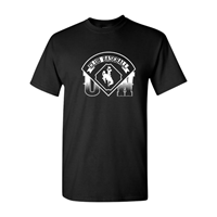 Tee S/S Club Baseball Over Bucking Horse UW -  black