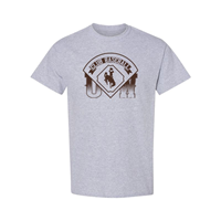 Tee S/S Club Baseball Over Bucking Horse UW -  grey