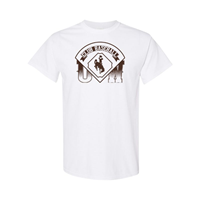 Tee S/S Club Baseball Over Bucking Horse UW -  white