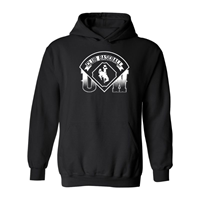 Hood Club Baseball Over Bucking Horse UW -  black