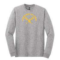 Tee L/S Wyoming Men's Club Lacrosse -  grey