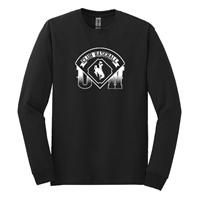 Tee L/S Club Baseball Over Bucking Horse UW -  black