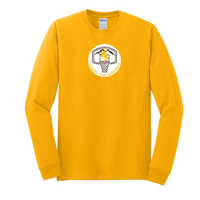 Tee L/S Women's Club Basketball Full Color -  gold