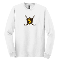 Tee L/S Women's Club Hockey Shield Bucking Horse -  white