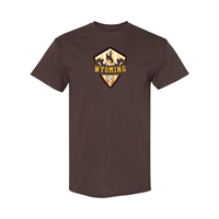 Tee S/S Men's Soccer Full Color Shield -  brown