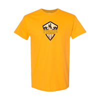 Tee S/S Men's Soccer Full Color Shield -  gold