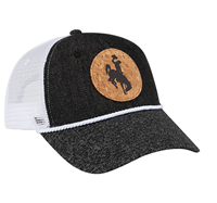 Wrangler® Trucker Cap with Rope and Cork Bucking Horse Patch