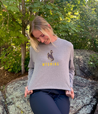 Under Armour® Bucking Horse Wyoming Cropped Long Sleeve Tee