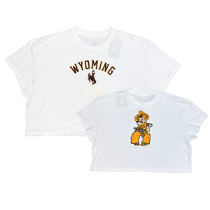 Under Armour® Arched Wyoming with Back Pistol Pete Cropped Tee - main view