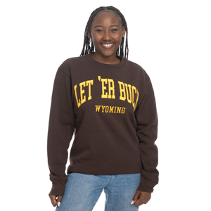 Zoozatz® Let 'Er Buck Faux Suede Crew