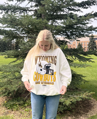 Gameday Social® Unisex Crew University of Wyoming Football Helmet