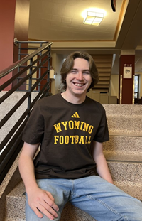Adidas® Athletic Font Wyoming Over Football Tee