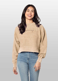 Chicka-D® Wyoming Cursive Corded Crewneck