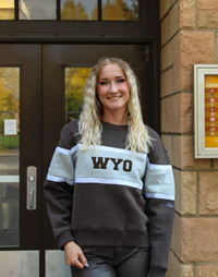 Hype and Vice® WYO Block Font Stripe Crewneck