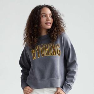 Chicka-D® Women's Salt Wash Crew Varsity Wyoming