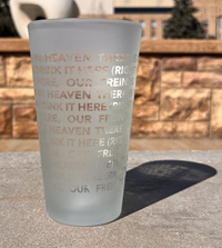 RFSJ® Pint Glass Bucking Horse Frosted Beer Song