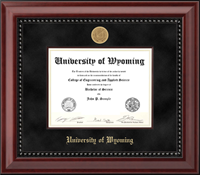 Diploma Frame Summit Mahogany With Beaded Trim And Suede Mat