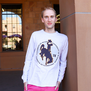 Locale® Vintage War Memorial University of Wyoming Long Sleeve Tee - main view