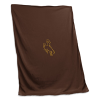 Logo Brands Bucking Horse Outline Tackle Twill Blanket