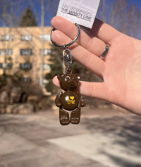 Neil Enterprises® I Heart UW Bear Keychain