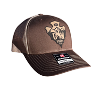  Cap Trucker UW Rugby Arrowhead Faux Leather Patch