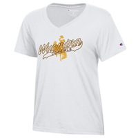 Champion® Ladies Wyoming Cowgirls Script V-Neck