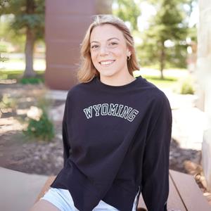 Champion® Women's Sueded Wyoming Outline Crew