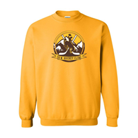 Crew University of Wyoming Club Hockey Circlular Logo -  gold