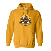 Hood University of Wyoming Club Hockey Circlular Logo -  gold
