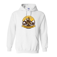 Hood University of Wyoming Club Hockey Circlular Logo -  white