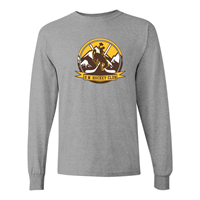 Tee L/S University of Wyoming Club Hockey Circlular Logo