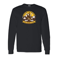 Tee L/S University of Wyoming Club Hockey Circlular Logo