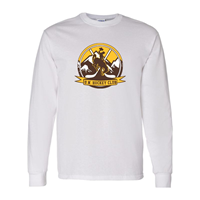 Tee L/S University of Wyoming Club Hockey Circlular Logo -  white