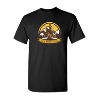 Tee S/S University of Wyoming Club Hockey Circlular Logo -  black