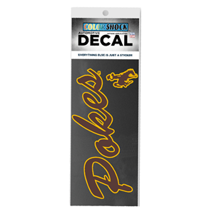 CDI Corp. Colorshock™ Script Pokes with Bucking Horse Car Decal - main view