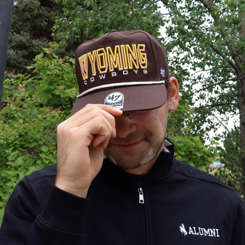 '47® Wyoming over Cowboys Trucker Cap with Rope (SKU 144057231601) '47® Wyoming over Cowboys Trucker Cap with Rope (SKU 144057231601)