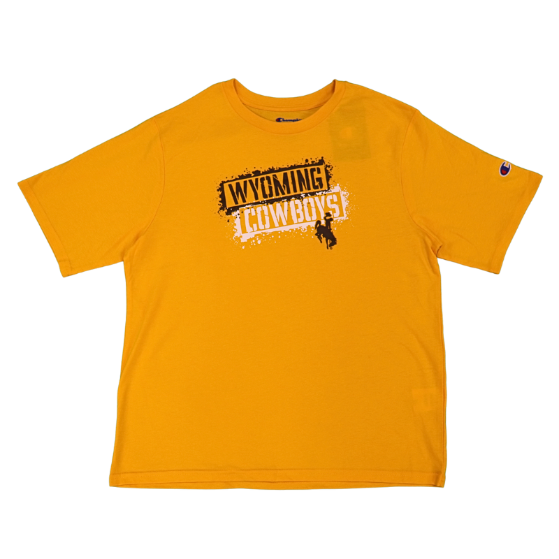 Champion® Youth Painted Wyoming Cowboys Tee (SKU 144088471047) Champion® Youth Painted Wyoming Cowboys Tee (SKU 144088471047)