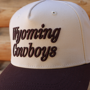 Gameday Social® Script Wyoming Cowboys Canvas Cap