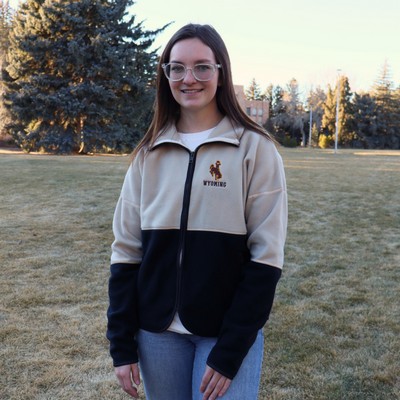 Locale® Emboidered Bucking Horse over Wyoming Full Zip