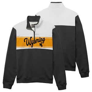Locale® Wyoming Script Blocked 1/4 Zip - main view