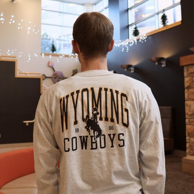 League® Bucking Horse on Left Chest Pocket Long Sleeve Tee -  1